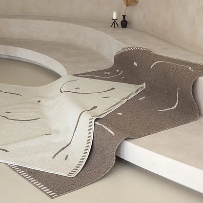 Japanese and Korean Style Geometric Abstraction Carpet - Luxurious Collection Londecor