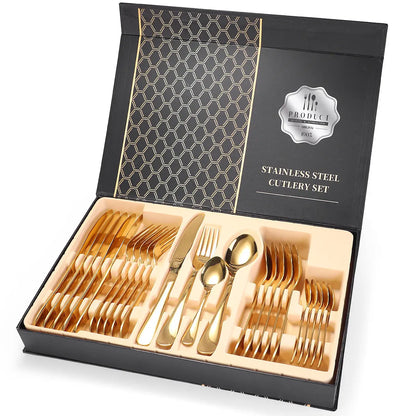 perfect gift 24 Pcs Cutlery Set Londecor