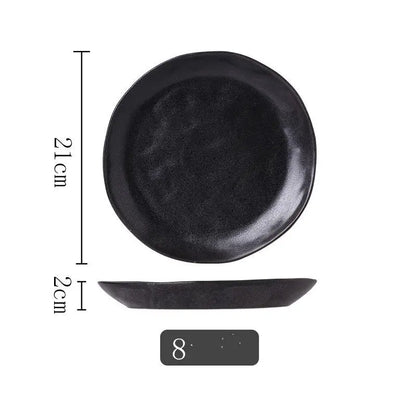 Kiln Into Ceramic Tableware Creative Hotel Steak Plate Londecor