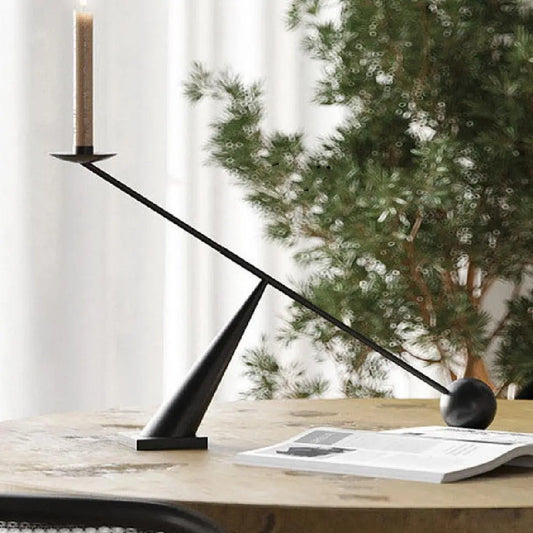 Modern Minimalist Creative Black Candlestick - Londecor