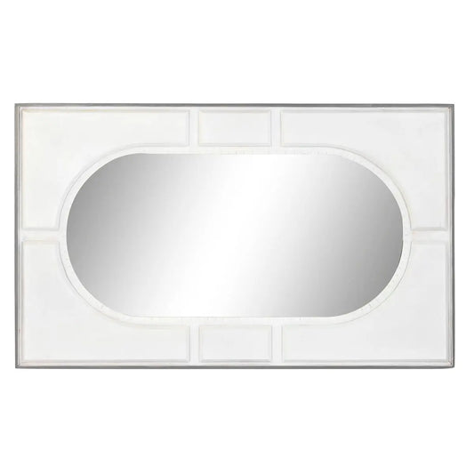 Wall mirror DKD Home Decor White Mango wood Rhombus Modern (154 x 4 x 94 cm)-0