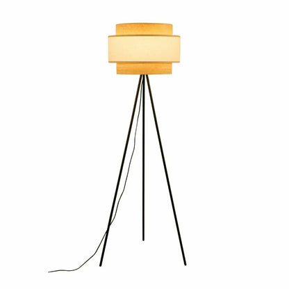 Floor Lamp DKD Home Decor Polyester Bamboo (50 x 50 x 163 cm)-0