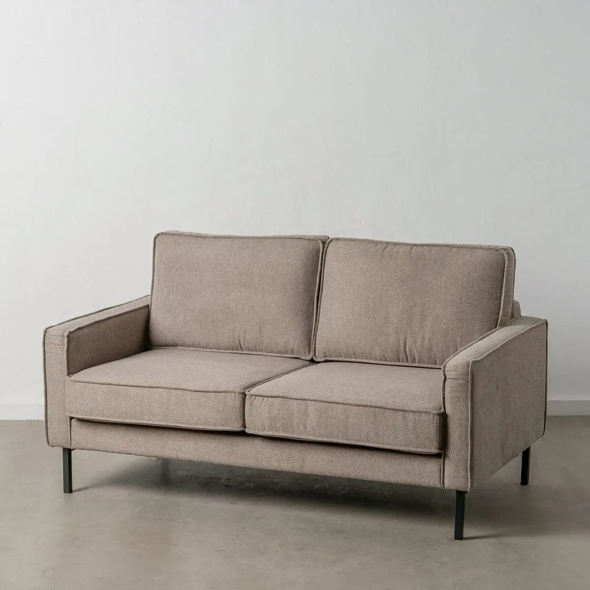 Sofa 163 x 87 x 90 cm Synthetisch materiaal Metaal Taupe-10