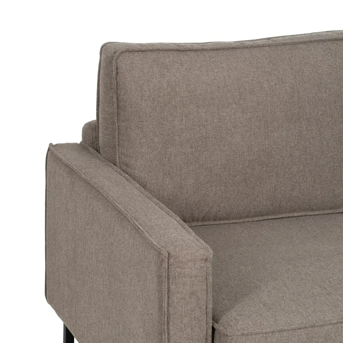 Sofa 163 x 87 x 90 cm Synthetisch materiaal Metaal Taupe-7