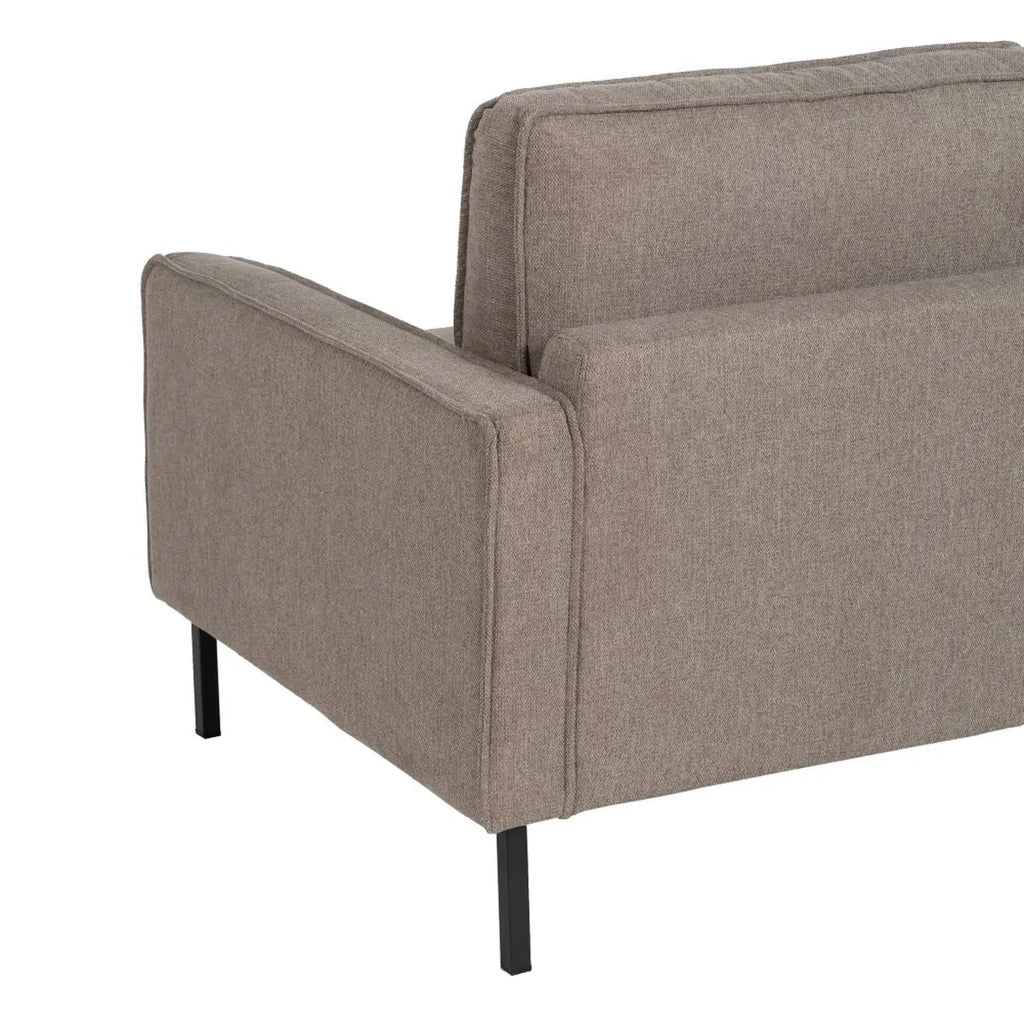 Sofa 163 x 87 x 90 cm Synthetisch materiaal Metaal Taupe-4
