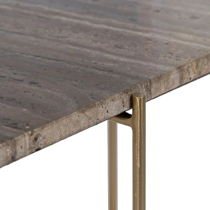 Centre Table Marble Iron 50 x 50 x 45 cm-4