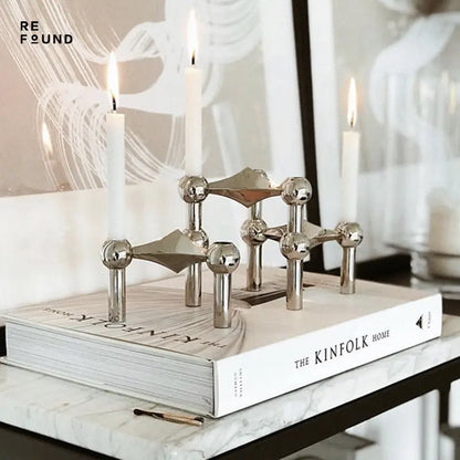 Stainless Steel Stackable Candle Holder Londecor