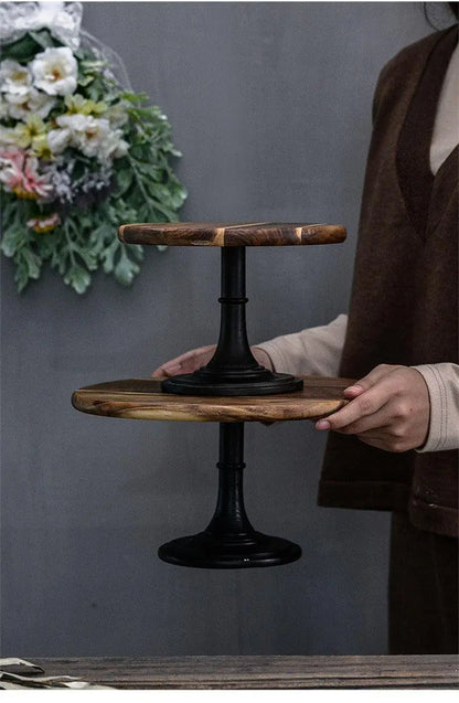 Wood Tray dessert cake stand - Londecor