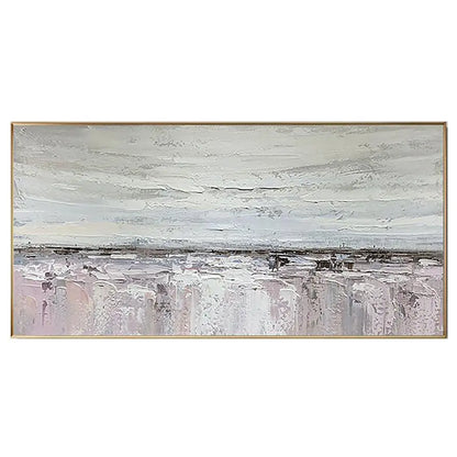 Gray Abstract Painting Blue Gray Canvas Painting - Londecor