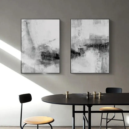 Nordic Simple Gray Abstract Texture Decorative Painting Londecor