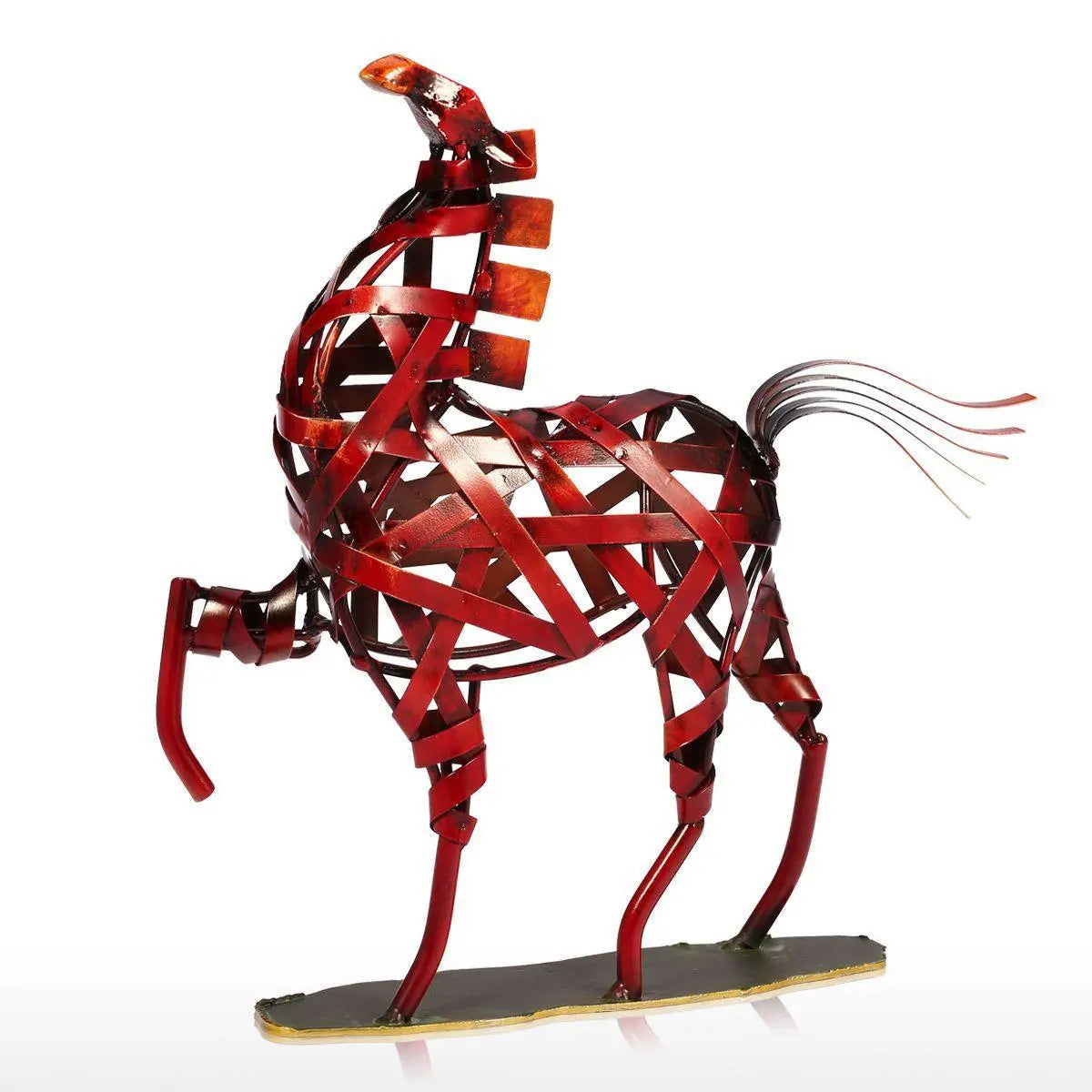 Artwork Wrought Iron Weaving Horse. - Londecor