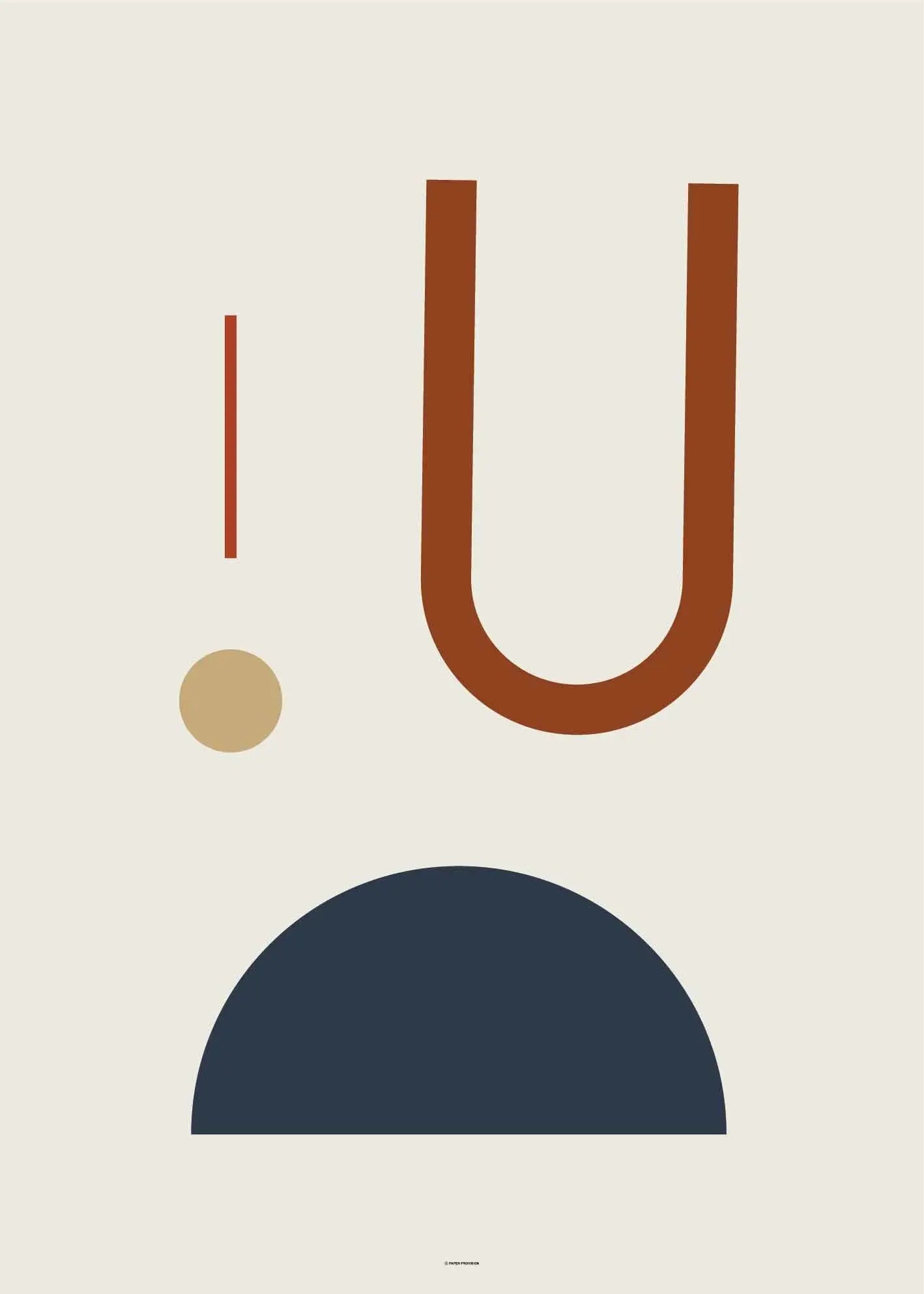 Modern Abstract Geometric V-5