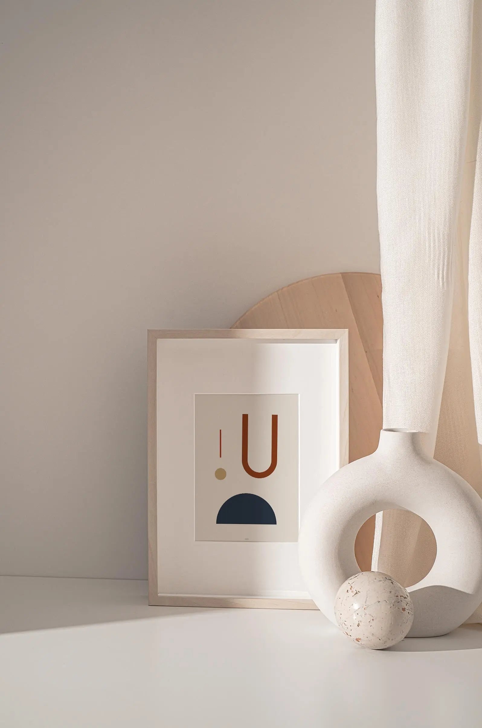 Modern Abstract Geometric V-1