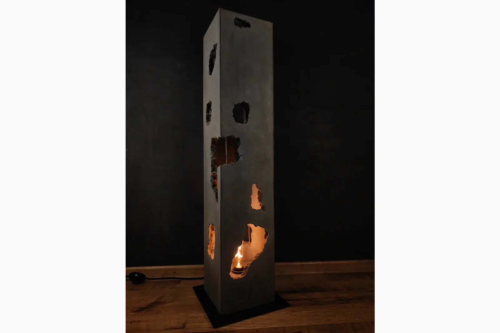 lampa stojąca loft, loft, oświetlenie loft, lampa z betonu, lampa betonowa