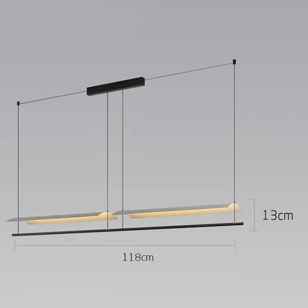 Modern Scandinavian Hanging Light Restaurant Bar Kitchen Pendant Lights Designer Indoor Minimalist Long Office Chandelier Lamp Londecor