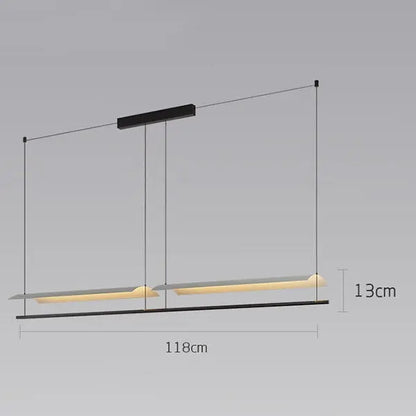 Modern Scandinavian Hanging Light Restaurant Bar Kitchen Pendant Lights Designer Indoor Minimalist Long Office Chandelier Lamp Londecor