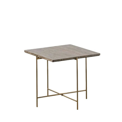 Centre Table Marble Iron 50 x 50 x 45 cm-0
