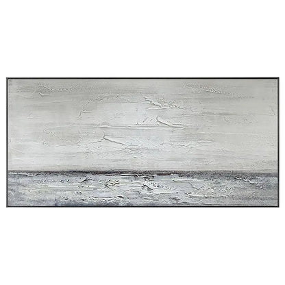 Gray Abstract Painting Blue Gray Canvas Painting - Londecor