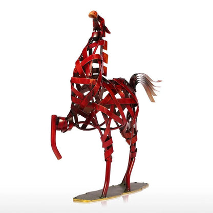 Artwork Wrought Iron Weaving Horse. - Londecor