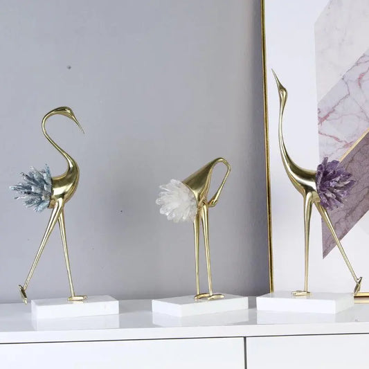 Home Crystal Crane Decoration - Londecor