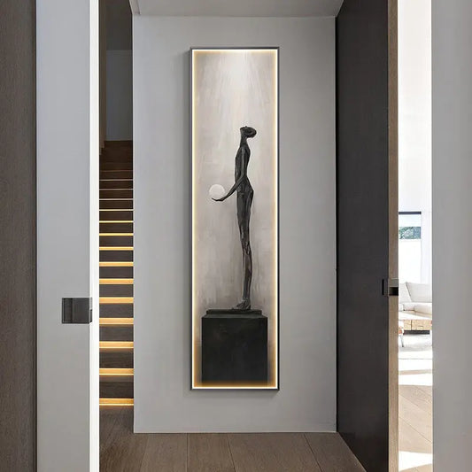 Luxury Led Luminous Entryway Decorative Painting Londecor