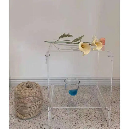 Nordic Double Layer Acrylic Transparent Table - Londecor