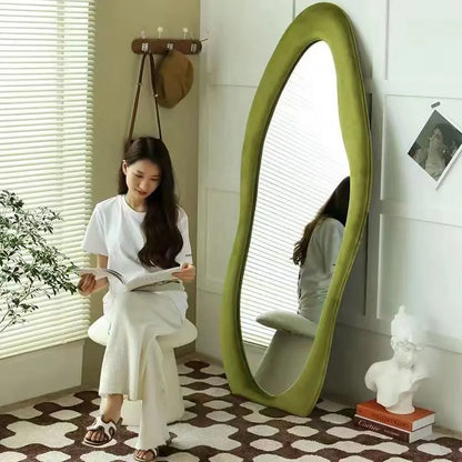 Irregular Mirror Falling Against The Wall Londecor