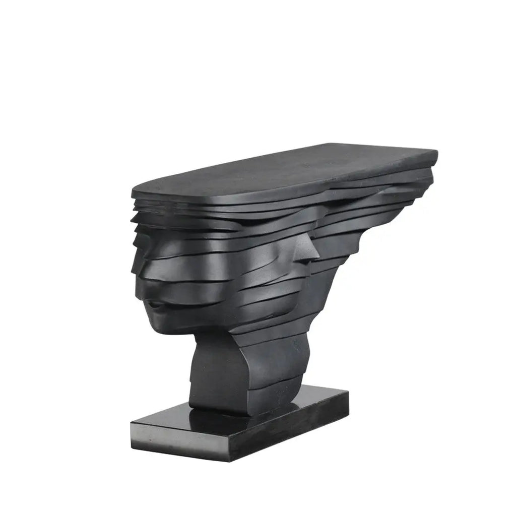 Abstract Figure Double-sided Black Sculpture Decoration Soft Ornament - Londecor