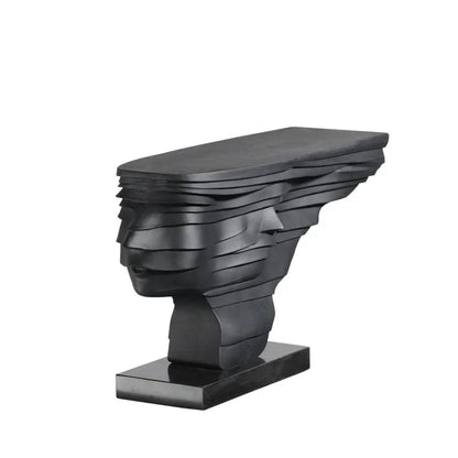 Abstract Figure Double-sided Black Sculpture Decoration Soft Ornament - Londecor