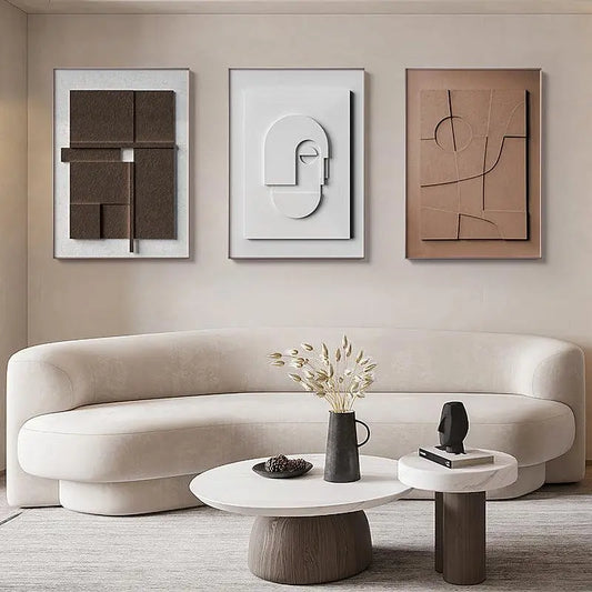 Geometric Abstract Wall Art Canvas Painting - Londecor