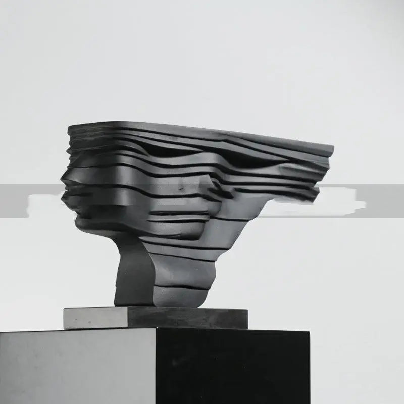 Abstract Figure Double-sided Black Sculpture Decoration Soft Ornament - Londecor