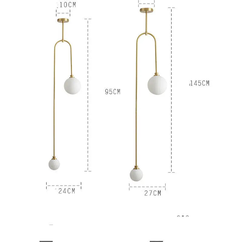 Nordic Minimalist Bedroom Bedside Chandelier Modern Londecor