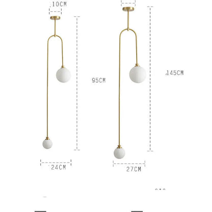 Nordic Minimalist Bedroom Bedside Chandelier Modern Londecor